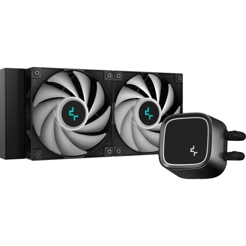 Система рідинного охолодження для процесора Deepcool LE520, Intel LGA1700/1200/1151/1150/1155, AMD AM5/AM4, чорний (R-LE520-BKAMMN-G-1)