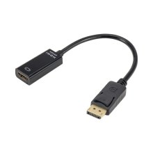 Адаптер STLab DisplayPort Male - HDMI 4K Ultra HD Female, чорний (U-996-4K)