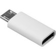 Адаптер Lapara, Micro USB на USB 3.1 Type-C Female, білий (LA-MaleMicroUSB-TypeC-Female white)