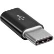 Адаптер Lapara, USB 3.1 Type-C male на Micro USB female OTG для заряджання, чорний (LA-Type-C-MicroUSB-adaptor black)