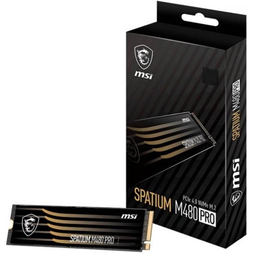 Накопичувач SSD M.2 NVMe MSI Spartium M480 Pro Phison E18 3D TLC, 1TB, 7400/6000 MB/s (S78-440L1G0-P83)