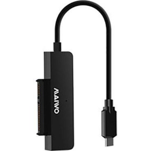 Адаптер Maiwo для підключення HDD 2,5 SATA/SSD до порту USB3.1 GEN2 TypeC, в комплекті контейнер Maiwo захисний для HDD 2,5 (K104G2 black)