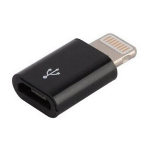 Адаптер Lapara, Apple Lightning на Micro USB для заряджання iPhone 5/5S/6/6+, iPad, чорний (LA-Lightning-MicroUSB-adaptor black)