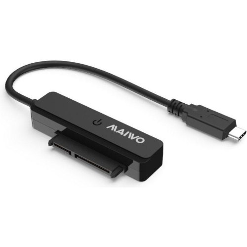 Адаптер Maiwo для підключення HDD 2,5 SATA II/III /SSD до портів USB3.1 GEN2 Type-C, пластик, чорний (K105AG2 black)
