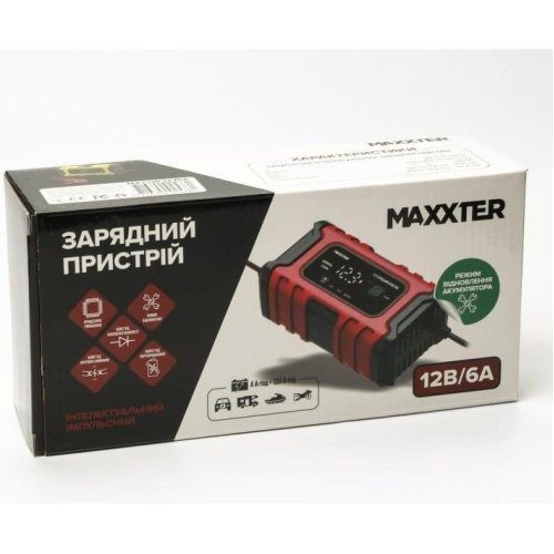 Зарядний пристрій для акумуляторів Maxxter MX-CHR-12V6A