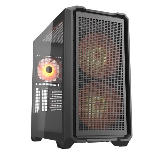Корпус ігровий Cougar MX600 Mini RGB, без БЖ, Micro ATX, 2x160mm ARGB Fan Pre-installed, чорний
