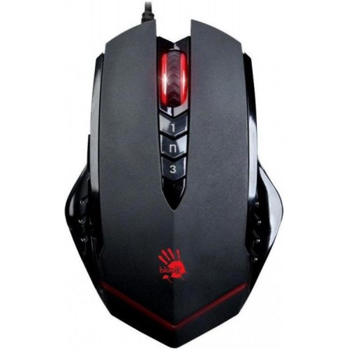 Миша ігрова, дротова A4Tech Bloody V8MA, USB, з підсвічуванням, чорна