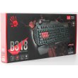 Клавіатура ігрова, дротова A4Tech Bloody B318 LK Black, USB, підсвічування клавіш, чорна