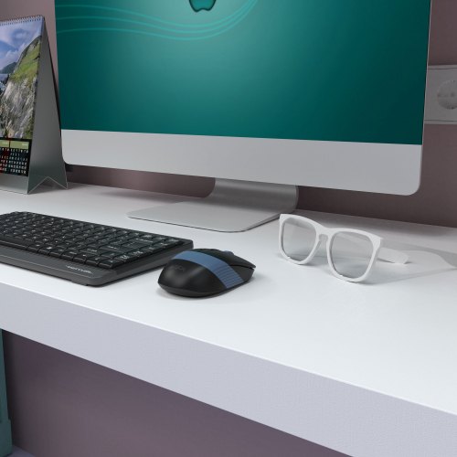 Миша бездротова A4Tech Fstyler FB10C (Ash Blue), USB, попелясто-синя