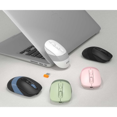 Миша бездротова A4Tech Fstyler FB10C (Ash Blue), USB, попелясто-синя