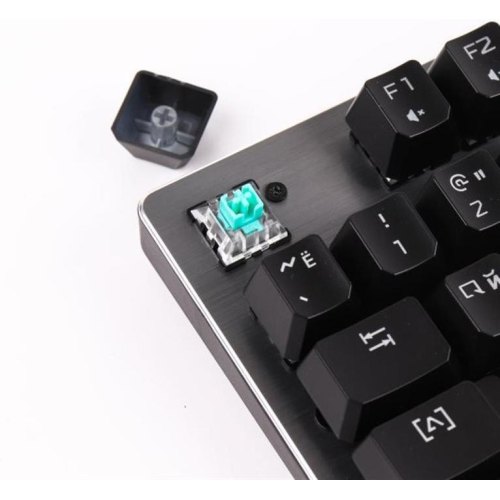Клавіатура ігрова, дротова Bloody B760, механiчна, USB, LK Green перемикачі, сіра