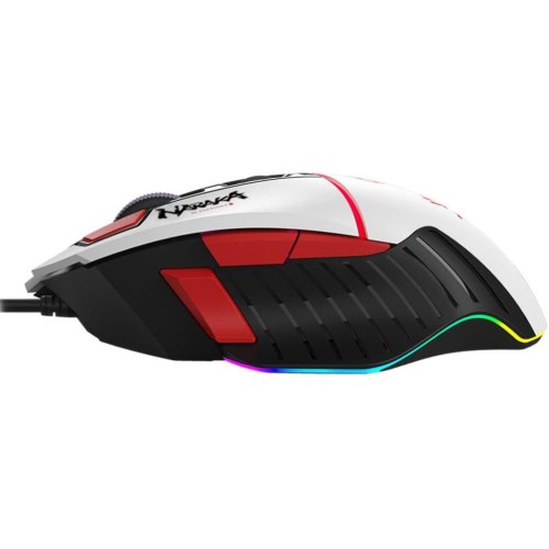 Миша ігрова, дротова A4Tech W95 Max Bloody, активоване ПЗ, біла/чорна