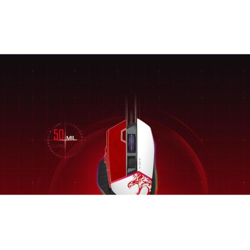 Миша ігрова, дротова A4Tech W95 Max Bloody, активоване ПЗ, біла/чорна