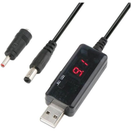 Перетворювач Dynamode DC-DC, вхід USB-5V - вихід DC 9V/12V 5.5x2.1/3.5x1.35мм