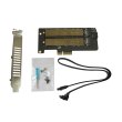 Контролер Dynamode 2х M.2 NVMe M-Key /SATA B-key SSD to PCI-E 3.0 x4/ x8/ x16, full profile bracket (PCI-Ex4- 2xM.2 M&B-key)