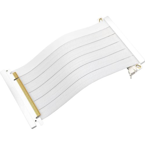 Райзер-кабель PCCooler Vertical GPU RISER CABLE PCI-E BK 4.0 185мм PCI-E4.0X16, білий (RC185-40WH-GL)