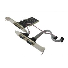 Контролер Dynamode RS232 (COM) 2 канали + LPT (Parallel) 1 канал PCI (2s + 1p), чипсет WCH353 PCI (PCI-RS232-LPT-WCH)