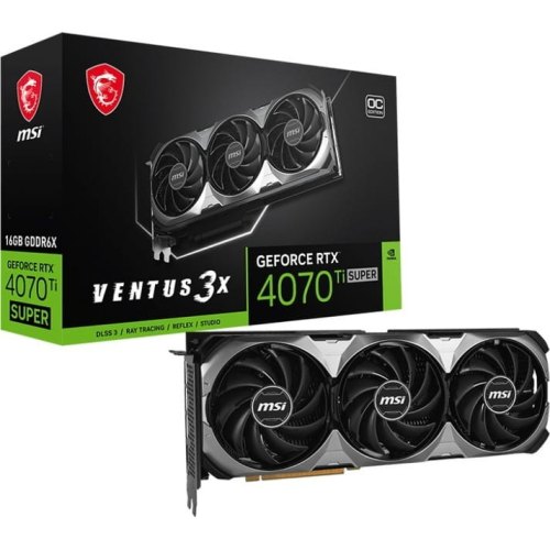 Відеокарта MSI GeForce RTX4070 Ti SUPER VENTUS 3X 16G OC (V513-614R)