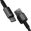 Кабель USB Type-С Baseus Tungsten Gold Fast Charging Data Cable USB to Type-C 100W 1m Black (CAWJ000001)