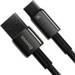 Кабель USB Type-С Baseus Tungsten Gold Fast Charging Data Cable USB to Type-C 100W 1m Black (CAWJ000001)