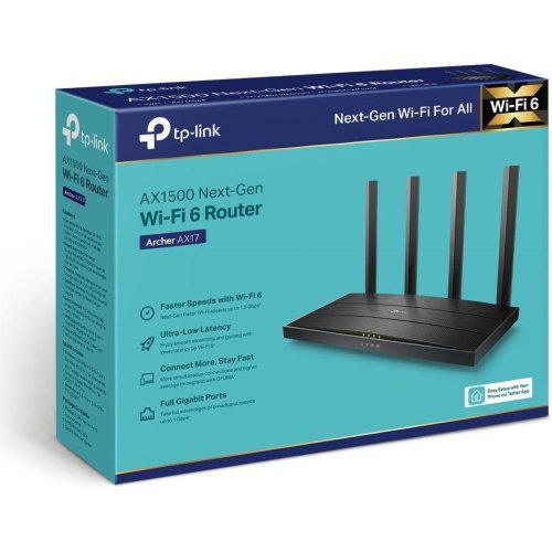 Маршрутизатор TP-LINK ARCHER AX17, 1500MBPS