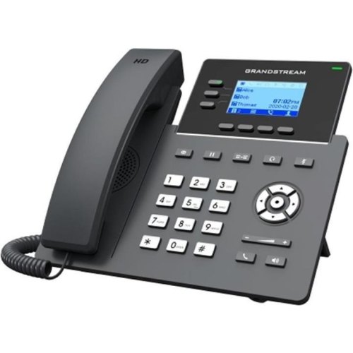 Grandstream GRP2603, Carrier-Grade IP Phones, 3 lines, 6 SIP accounts, Dual 10/100/1000 Mbps Ethernet ports, HD audio (With PSU)