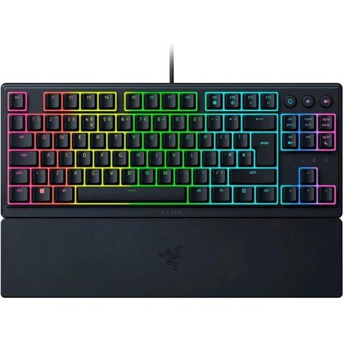 Клавіатура дротова Razer Ornata V3 TKL RGB 84key Mecha-Membrane Switch USB UA Black (RZ03-04881800-R371)