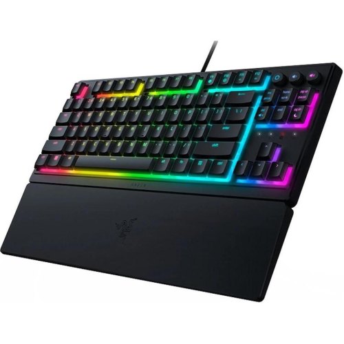 Клавіатура дротова Razer Ornata V3 TKL RGB 84key Mecha-Membrane Switch USB UA Black (RZ03-04881800-R371)