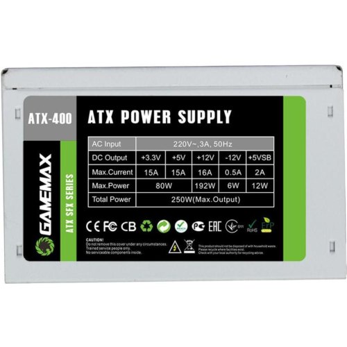 Блок живлення GameMax ATX-400W SFX (400 Вт)