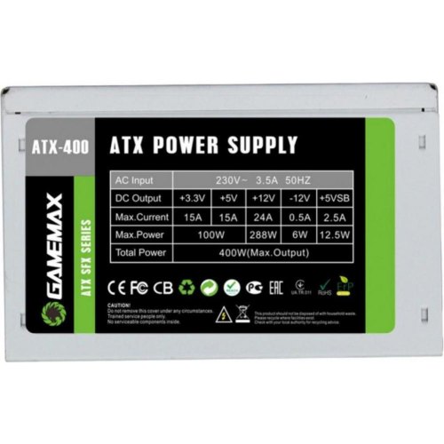 Блок живлення GameMax ATX-400W SFX (400 Вт)