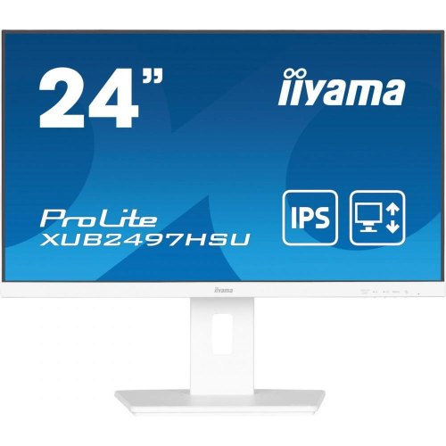 Монітор iiyama 23.8 IPS РК, 1920х1080, 100Гц, 16:9, 1 мс (MPRT), Adaptive Sync, 1xHDMI 1.4, 1xDP 1.2, 2xUSB (XUB2497HSU-W2)