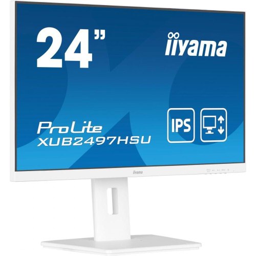 Монітор iiyama 23.8 IPS РК, 1920х1080, 100Гц, 16:9, 1 мс (MPRT), Adaptive Sync, 1xHDMI 1.4, 1xDP 1.2, 2xUSB (XUB2497HSU-W2)