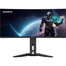 Монітор ігровий GIGABYTE 34 QD-OLED Curved 1800R, 3440x1440 WQHD, 175Hz, 0.03ms, 2xHDMI 2.1, 1xDP 1.4, KVM, 2x3W (MO34WQC Gaming Monitor)