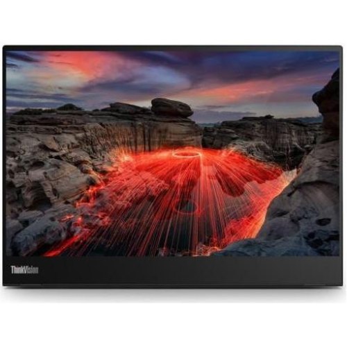 Монітор Lenovo 14 IPS РК, сенсорний, 2240х1400, 16:10, 6 мс, проекційно-ємнісна технологія, 2x USB-C (63FDUAT6WL)
