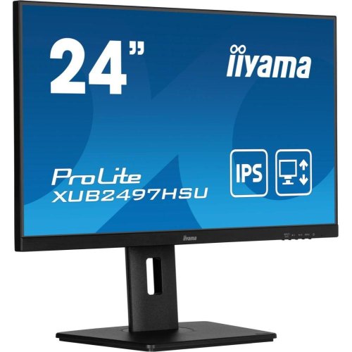 Монітор iiyama 23.8 IPS РК, 1920х1080, 100Гц, 16:9, 1 мс (MPRT), Adaptive Sync, 1xHDMI 1.4, 1xDP 1.2, 2xUSB (XUB2497HSU-B2)