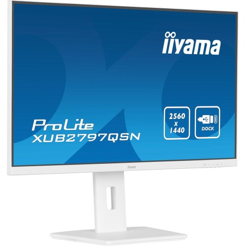 Монітор iiyama 27 IPS РК, 2560х1440, 100Гц, 16:9, 1 мс (MPRT), Adaptive Sync, 1xHDMI 1.4, 1xDP 1.2, 1xDP out (XUB2797QSN-W2)