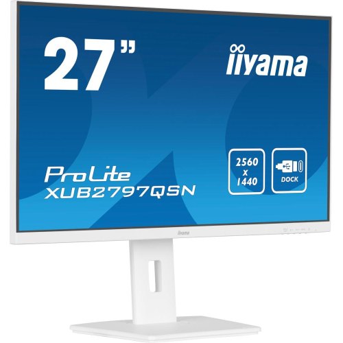 Монітор iiyama 27 IPS РК, 2560х1440, 100Гц, 16:9, 1 мс (MPRT), Adaptive Sync, 1xHDMI 1.4, 1xDP 1.2, 1xDP out (XUB2797QSN-W2)