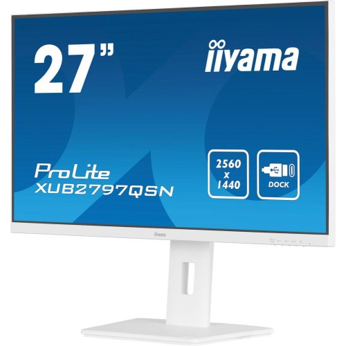 Монітор iiyama 27 IPS РК, 2560х1440, 100Гц, 16:9, 1 мс (MPRT), Adaptive Sync, 1xHDMI 1.4, 1xDP 1.2, 1xDP out (XUB2797QSN-W2)
