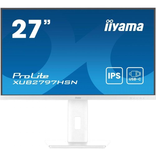 Монітор iiyama 27 IPS РК, 1920х1080, 100Гц, 16:9, 1 мс (MPRT),  Adaptive Sync, 1xHDMI 1.4, 1xDP 1.2, 1xDP out (XUB2797HSN-W2)