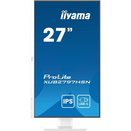 Монітор iiyama 27 IPS РК, 1920х1080, 100Гц, 16:9, 1 мс (MPRT),  Adaptive Sync, 1xHDMI 1.4, 1xDP 1.2, 1xDP out (XUB2797HSN-W2)