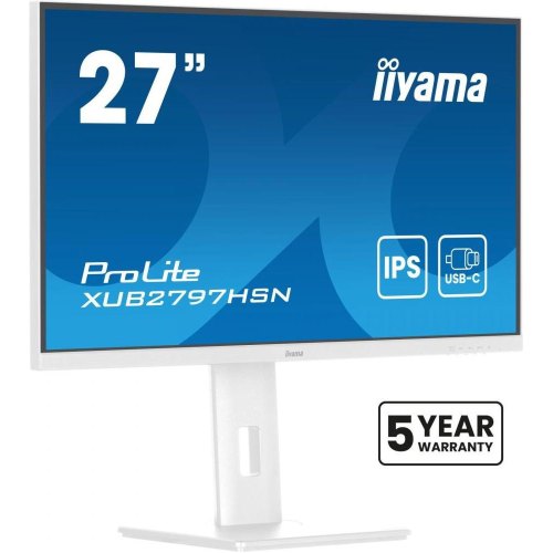Монітор iiyama 27 IPS РК, 1920х1080, 100Гц, 16:9, 1 мс (MPRT),  Adaptive Sync, 1xHDMI 1.4, 1xDP 1.2, 1xDP out (XUB2797HSN-W2)