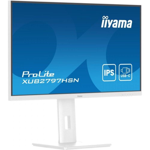 Монітор iiyama 27 IPS РК, 1920х1080, 100Гц, 16:9, 1 мс (MPRT),  Adaptive Sync, 1xHDMI 1.4, 1xDP 1.2, 1xDP out (XUB2797HSN-W2)