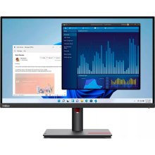 Монітор Lenovo T27p-30 27 IPS РК, 3840x2160, 16:9, 4 мс, 1xHDMI 2.0, 1xDP 1.4, 1xUSB Type-C (до 90Вт), LAN, 4xUSB 3.2 (63A9GAT1EU)