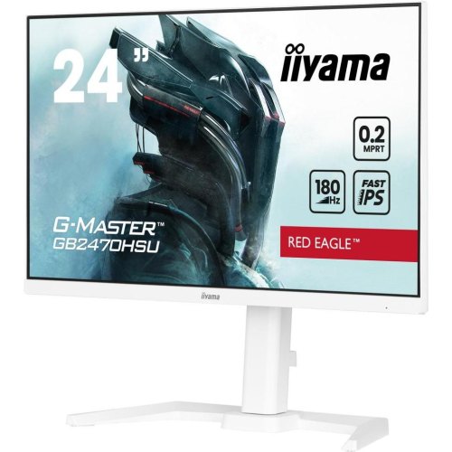 Монітор ігровий iiyama 23.8 IPS РК, 1920х1080, 180Гц, 16:9, 0.2 мс (MPRT), Adaptive Sync, 1xHDMI 1.4, 1xDP (GB2470HSU-W6)