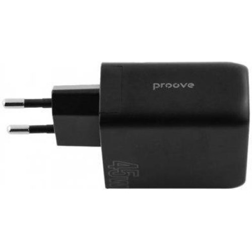 Мережевий зарядний пристрій Proove 45W  USB-C+USB Silicone (WCSP45110001)