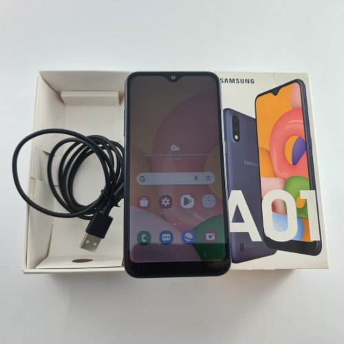 Смартфон Samsung Galaxy A01 16 GB Blue USED **