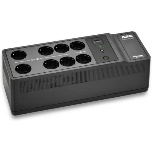 Джерело безперебійного живлення APC 300W/500VA, Standby, Schuko, USB charging port (BE500G2-GR)
