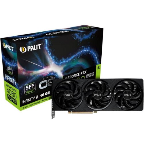 Відеокарта Palit GeForce RTX 4080 SUPER INFINITY 3 OC 16GB GDDR6X 256bit 3-DP HDMI (NED408SS19T2-1032S)