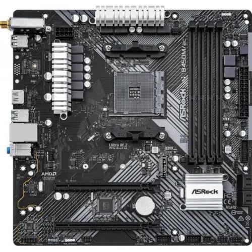 Материнська плата AsRock B450M/AC R2.0, AMD AM4, B450, HDMI, 1xM.2, 2xDDR4