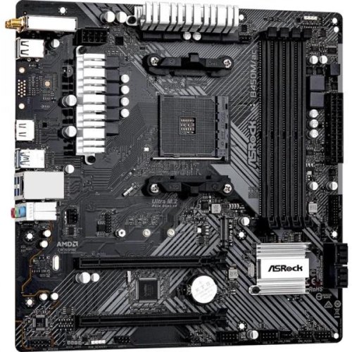 Материнська плата AsRock B450M/AC R2.0, AMD AM4, B450, HDMI, 1xM.2, 2xDDR4